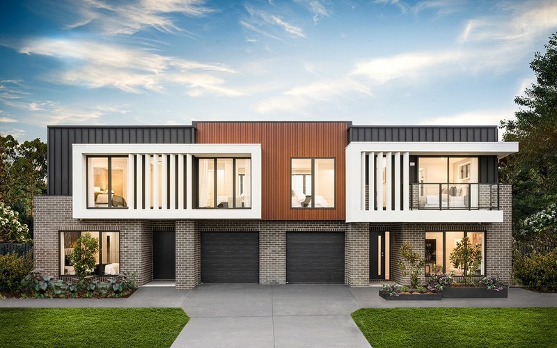 Modern architectural residence after two-wing extension and upper addition