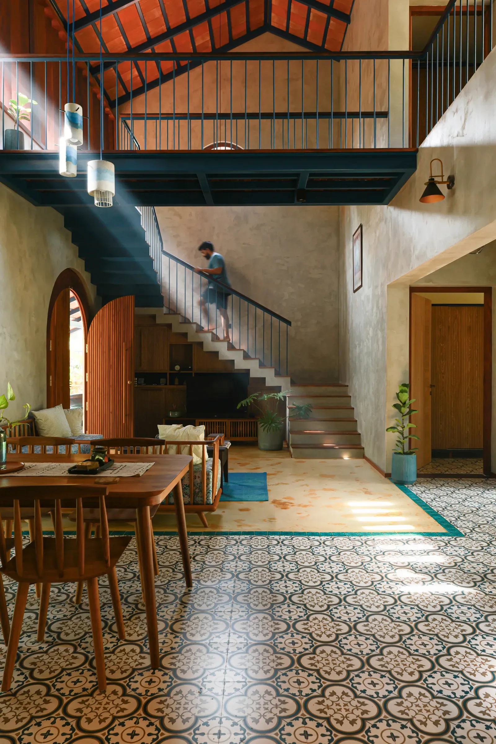Architectural character of a Kerala-inspired residential home