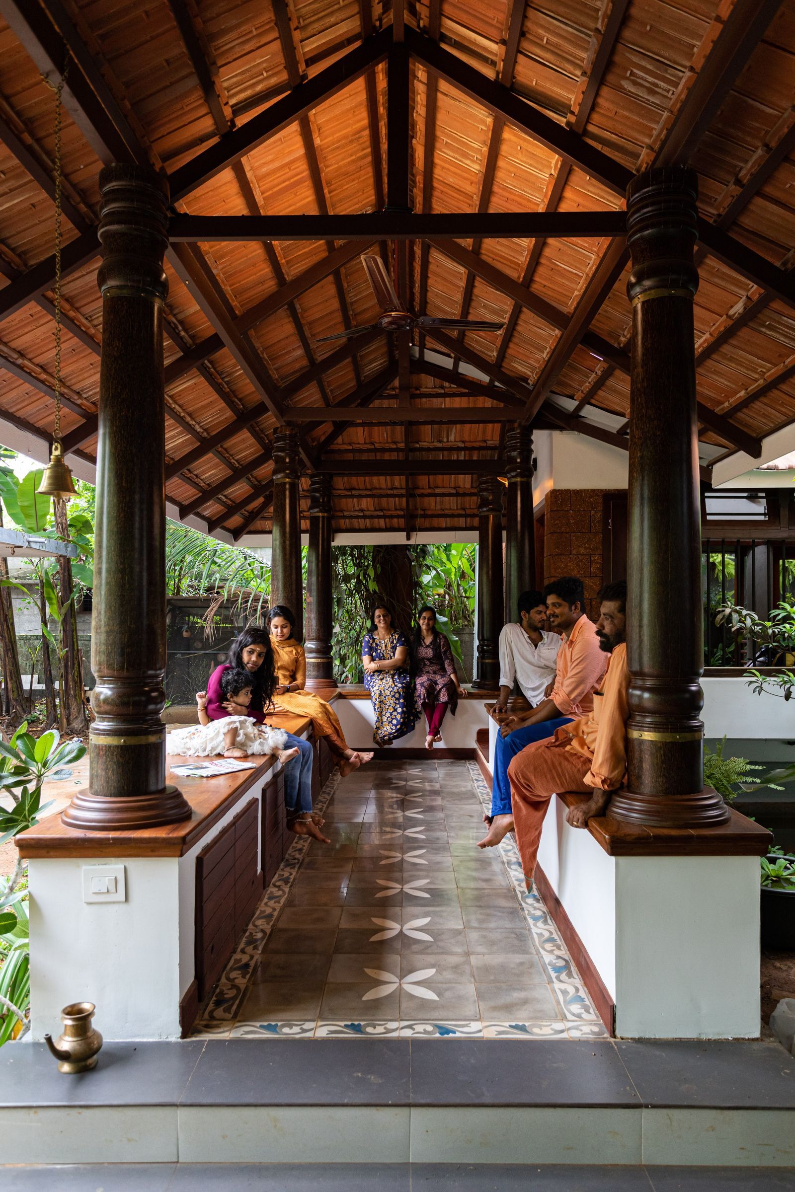 Verandah and transitional outdoor-indoor living spaces