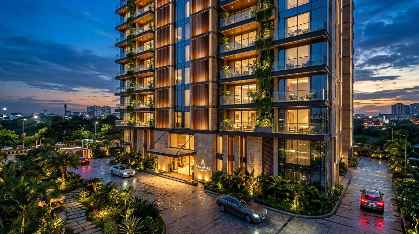 Premium residential apartment construction in Hyderabad
